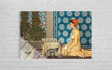 Osman Hamdi Bey'in Kuran Okuyan Kız Portresi Cam Tablo (473)
