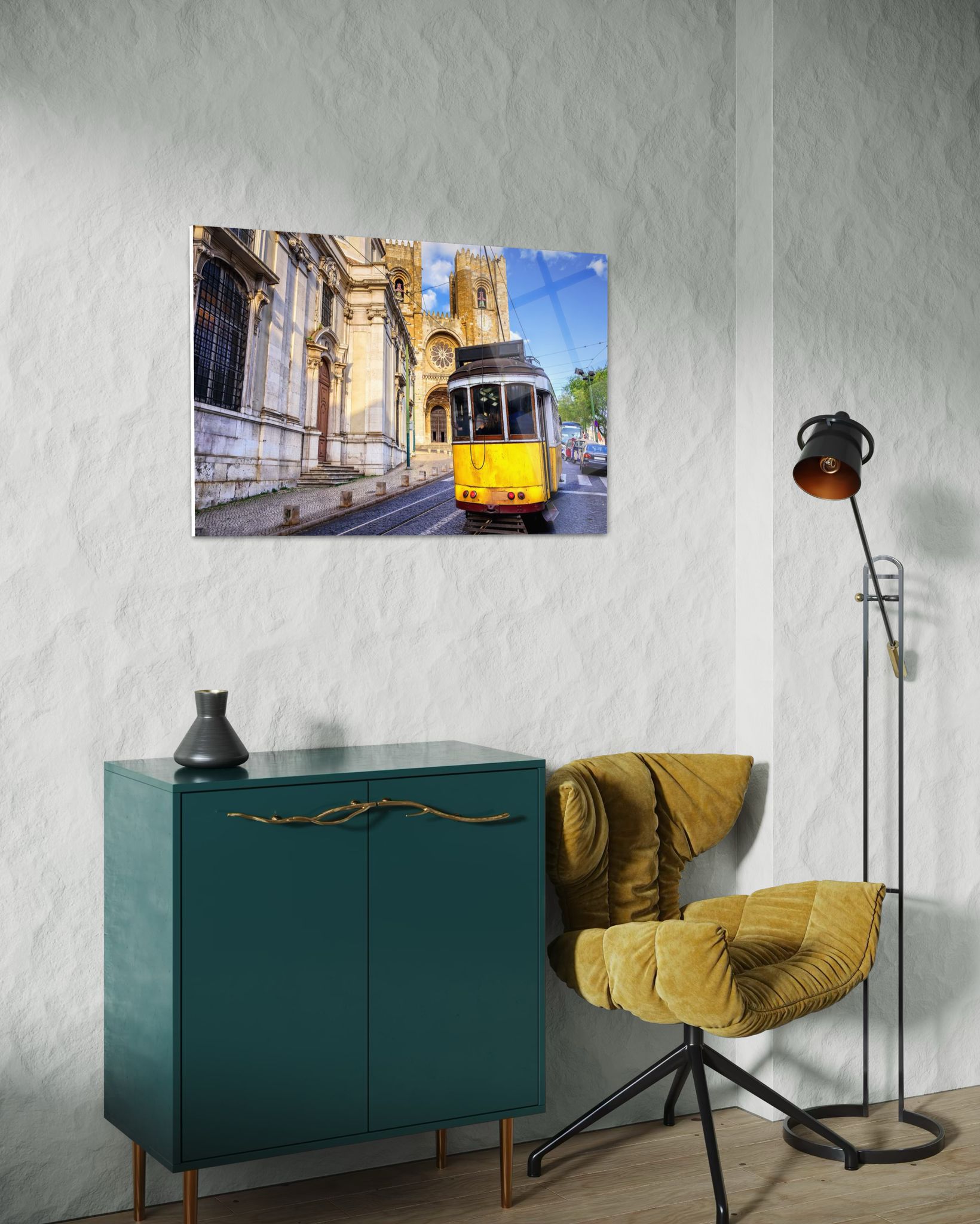 SARI TRAMVAY (LİZBON) Cam Tablo 111