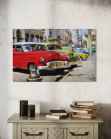KLASİK AMERİKAN OTOMOBİLLERİ (1950 MODEL) Cam Tablo 103