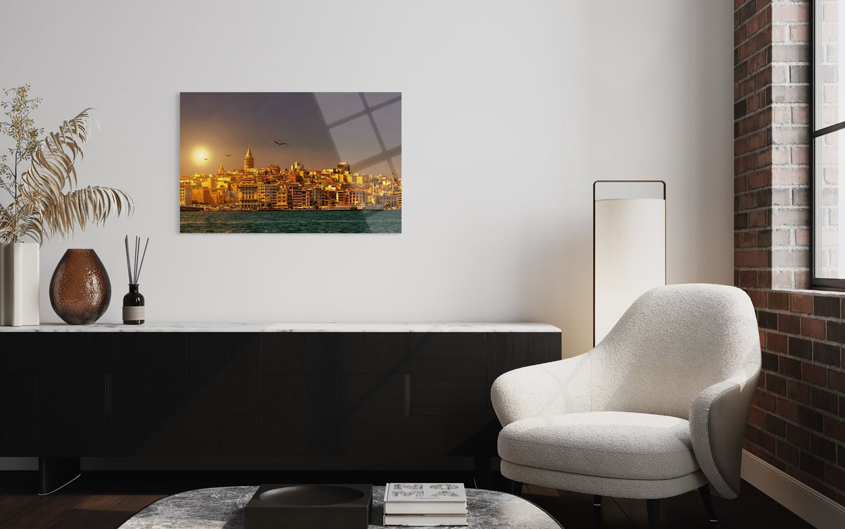 GALATA KULESİ (İSTANBUL) Cam Tablo(120)