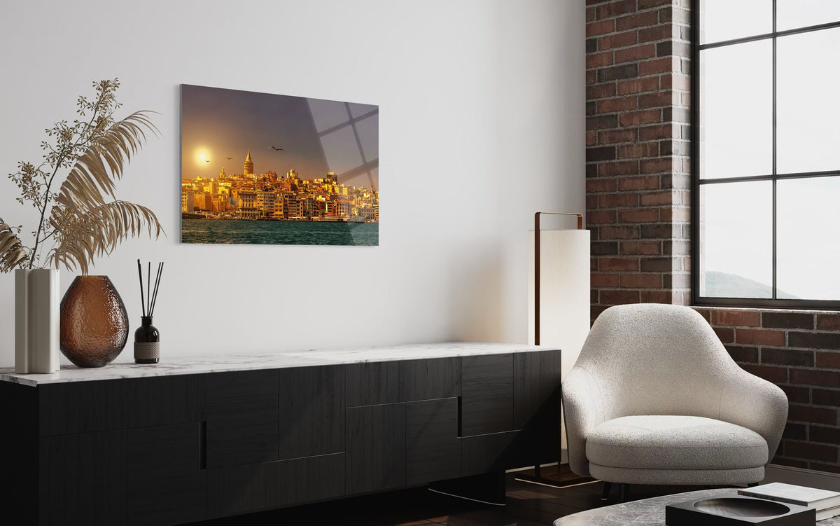 GALATA KULESİ (İSTANBUL) Cam Tablo(120)
