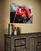 Türk BayrağıCam Tablo 117