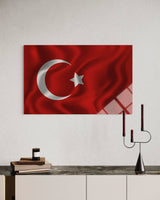 Türk Bayrağı Cam Tablo 115