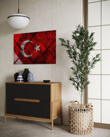 Türk Bayrağı Cam Tablo 113