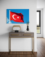 Türk Bayrağı Cam Tablo 112