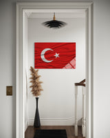 Türk Bayrağı Cam Tablo 111