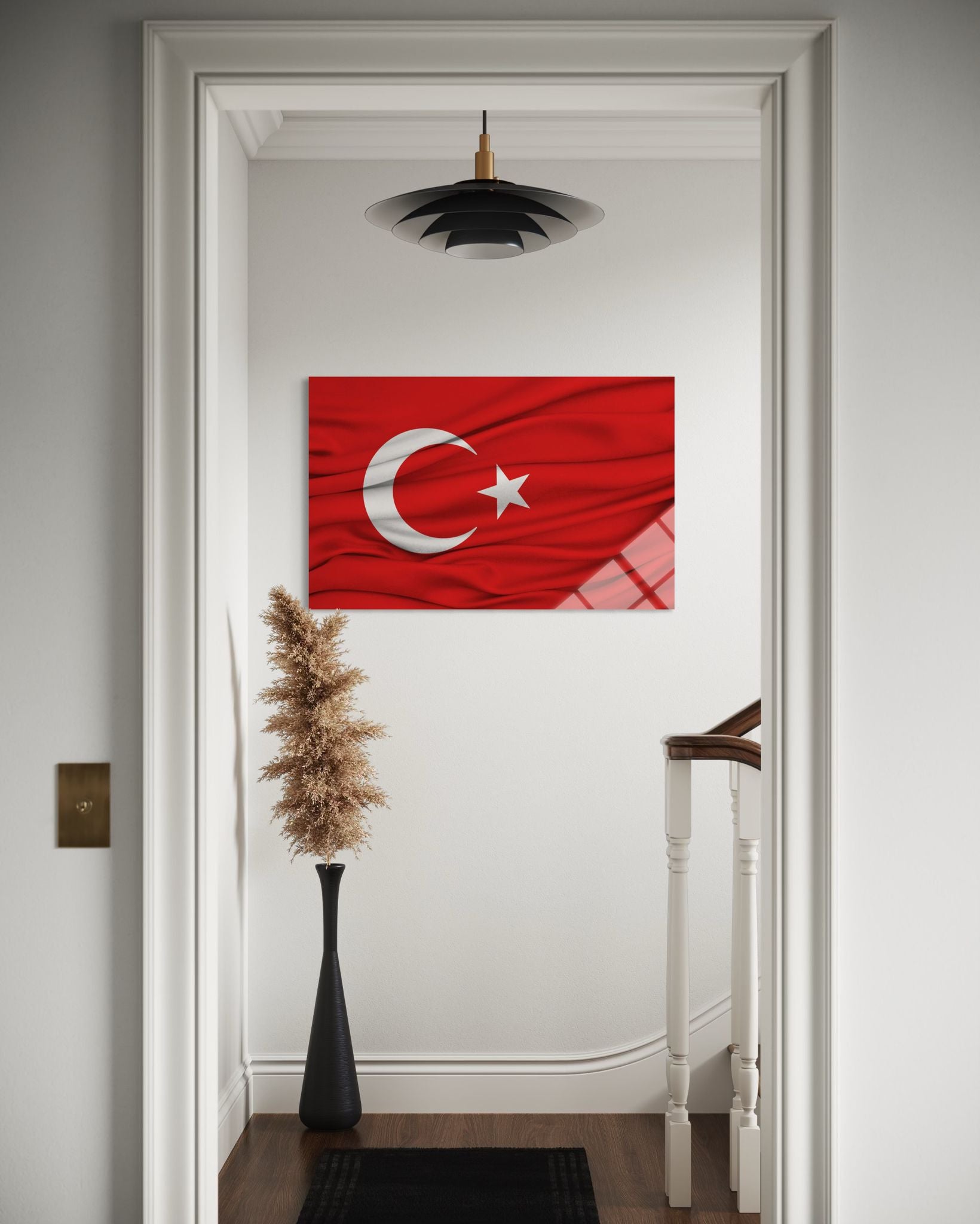 Türk Bayrağı Cam Tablo 111