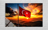 Türk Bayrağı Cam Tablo 109
