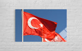 Türk Bayrağı Cam Tablo 107