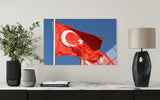 Türk Bayrağı Cam Tablo 107