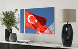 Türk Bayrağı Cam Tablo 107