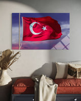 Türk Bayrağı Cam Tablo 104