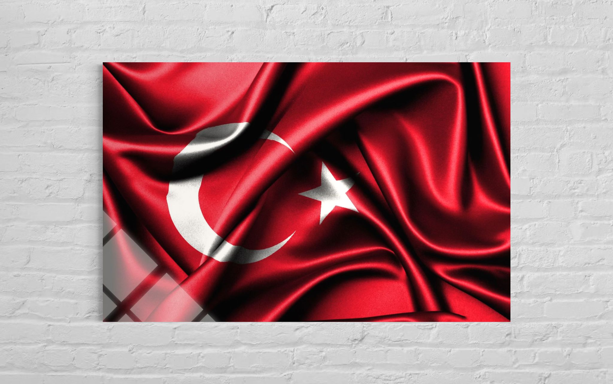 Türk Bayrağı Cam Tablo103