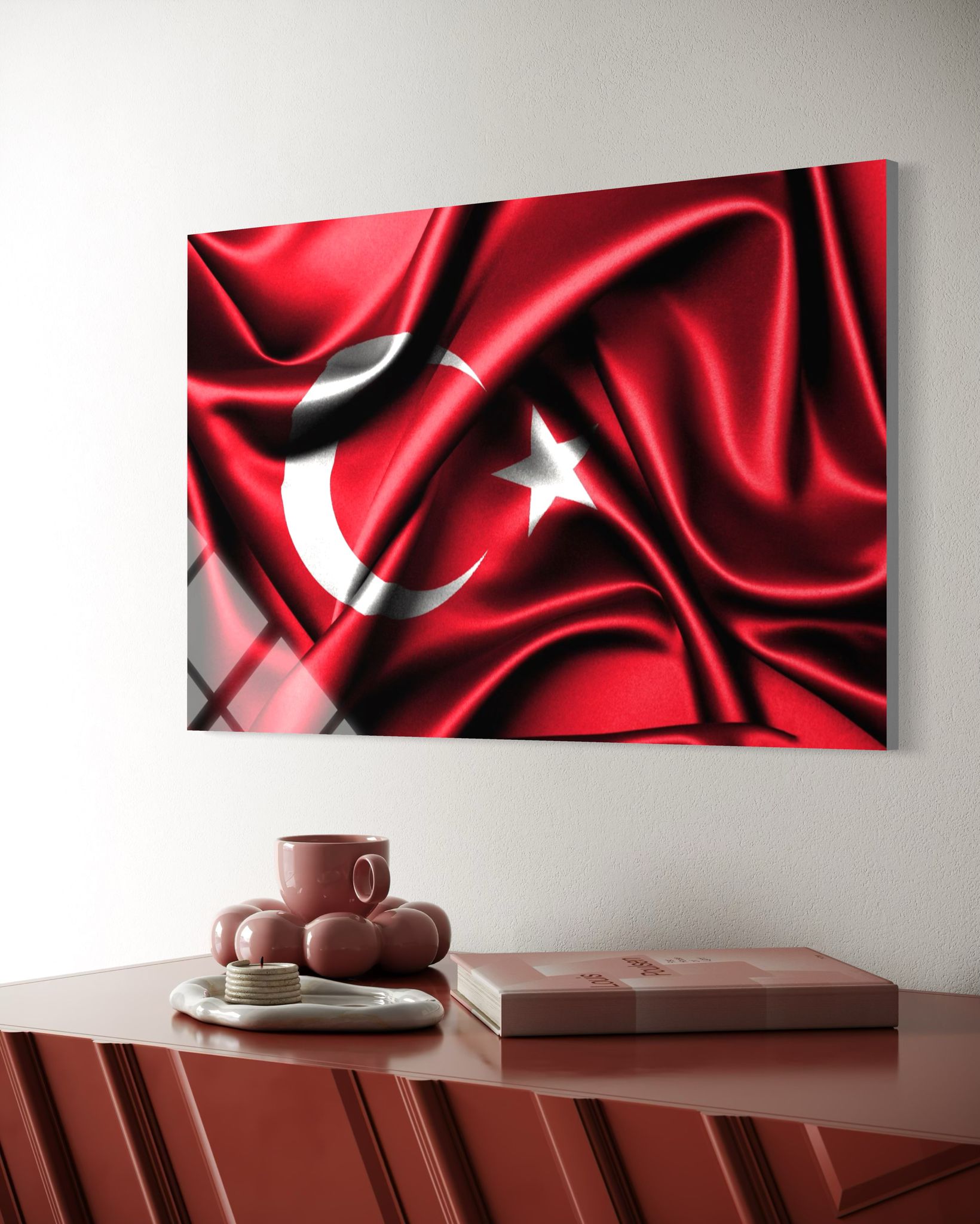 Türk Bayrağı Cam Tablo103
