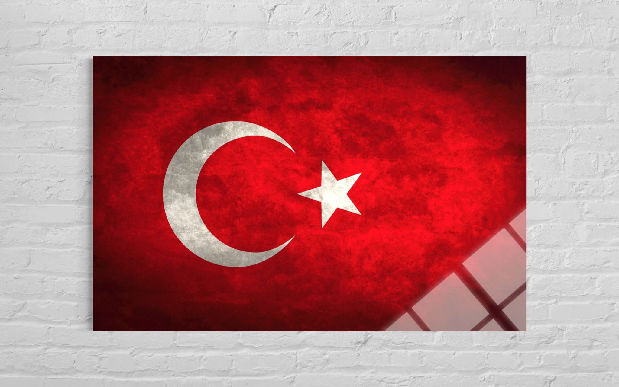 Türk Bayrağı Cam Tablo 101