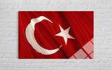 Türk Bayrağı Cam Tablo 100