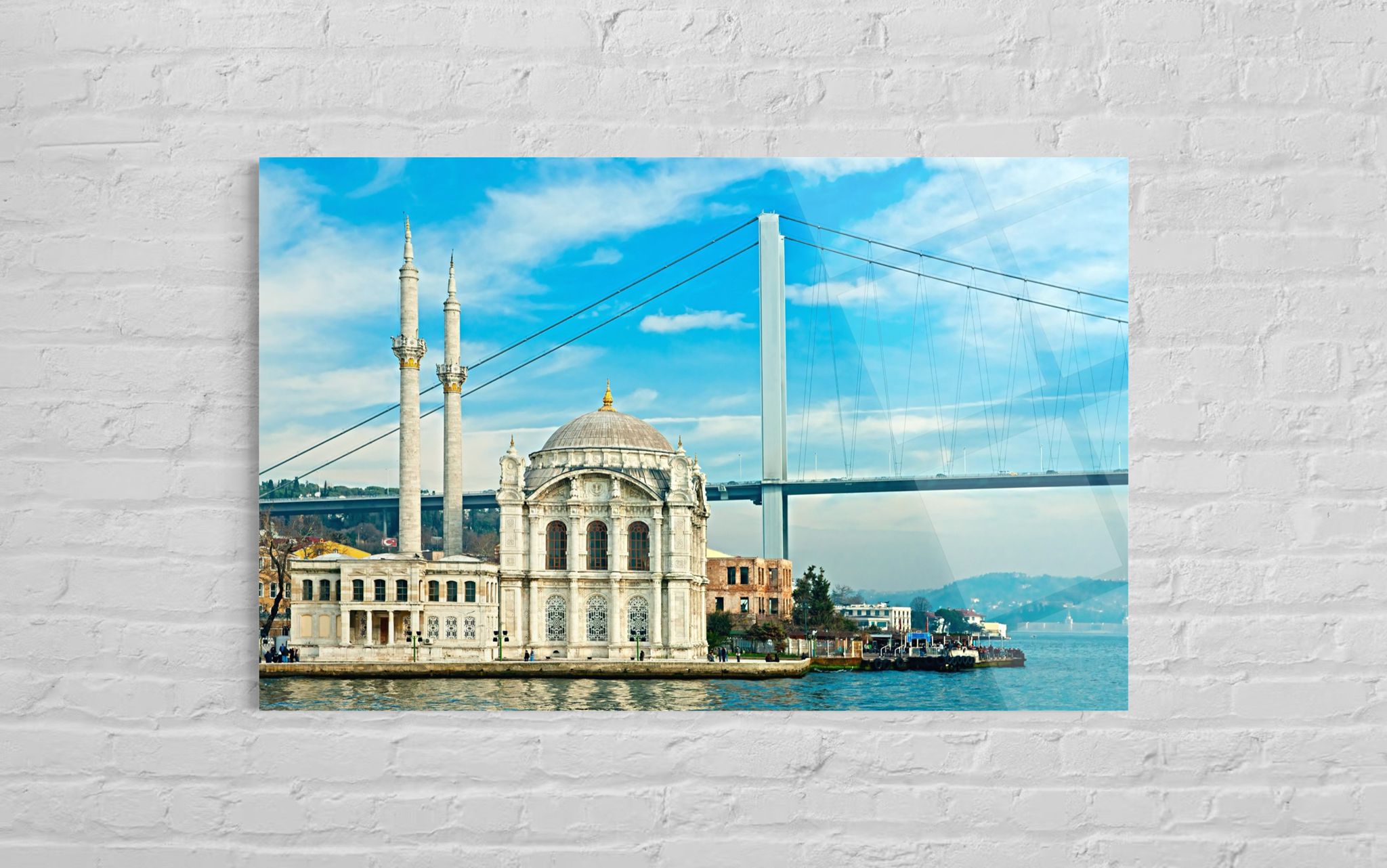 ORTAKÖY CAMİ (BÜYÜK MECİDİYE CAMİ) İSTANBUL Cam Tablo (113)