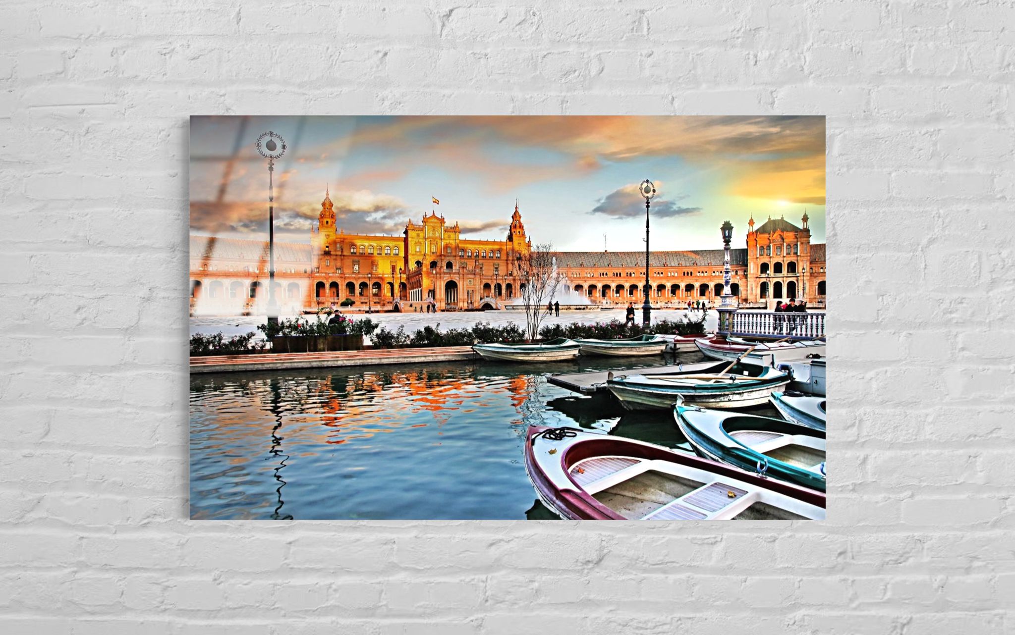 PLAZA DE ESPANA (İSPANYA) Cam Tablo (110)
