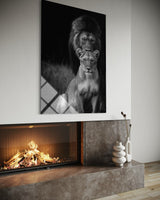 EŞ ASLANLAR CAM TABLO 220