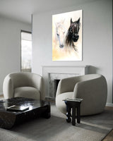SİYAH-BEYAZ AT