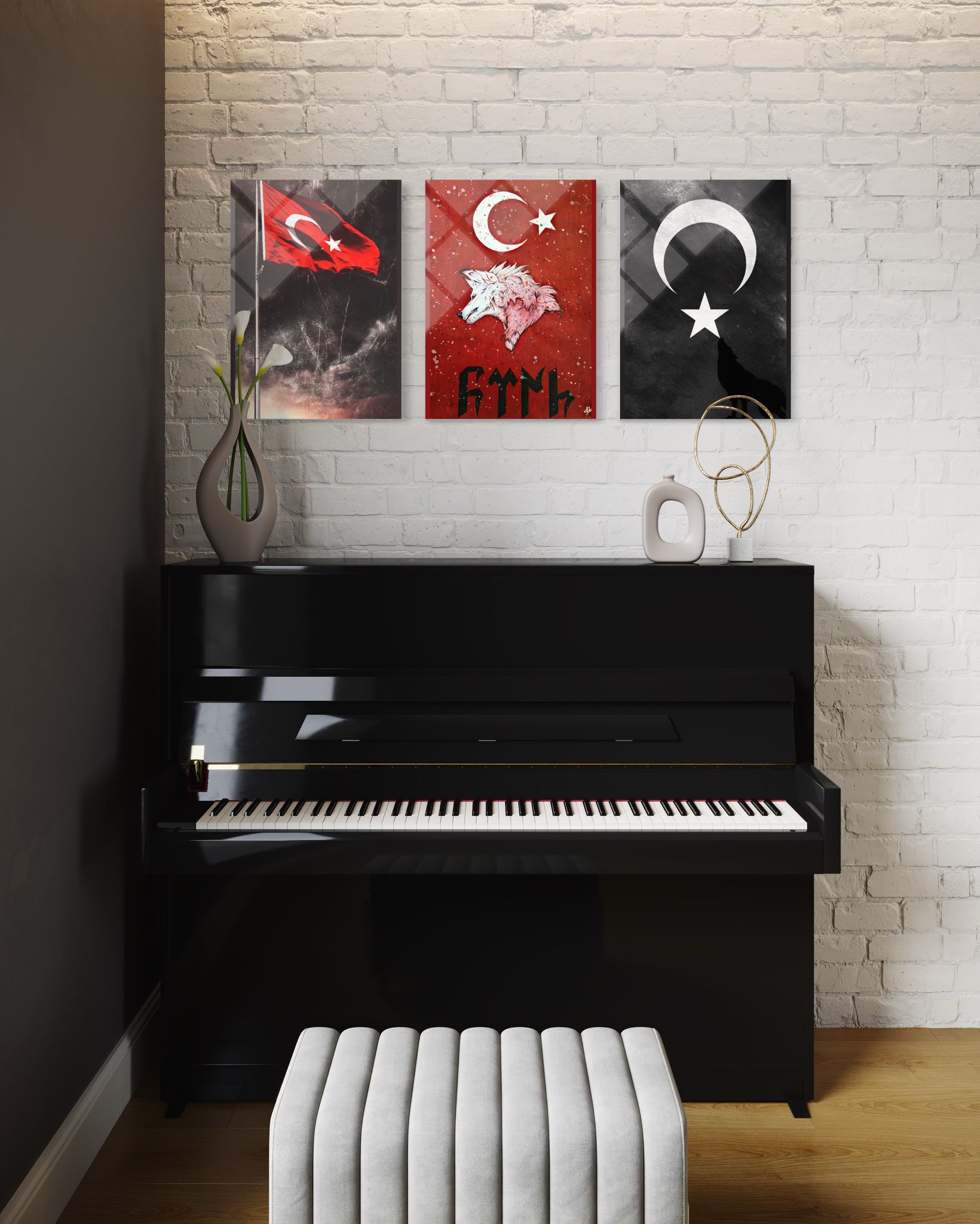 3'lü Dekoratif Tablo