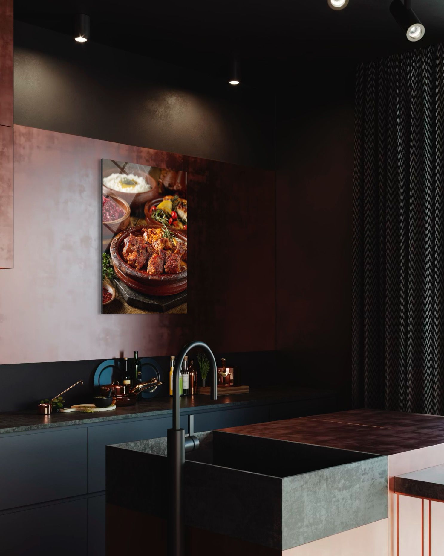 YİYECEK ve İÇECEK CAM TABLO 105