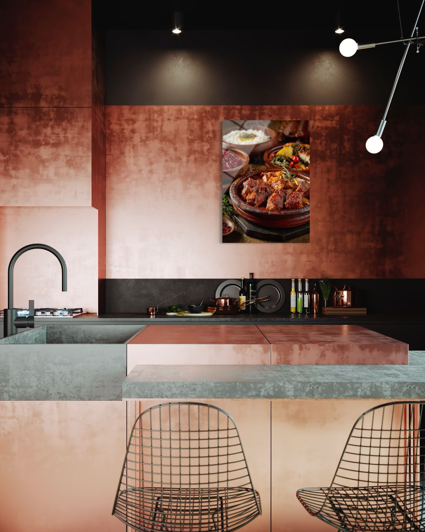 YİYECEK ve İÇECEK CAM TABLO 105