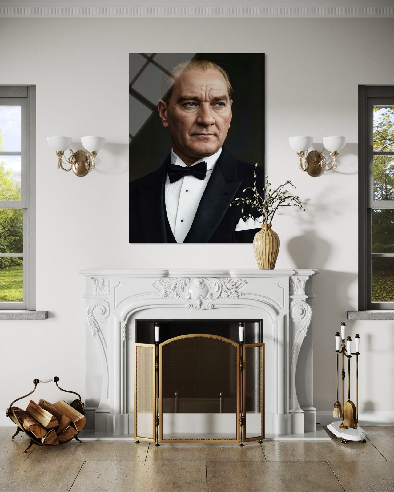Atatürk Cam Tablo 177
