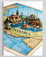 HARİTALAR CAM TABLO 310