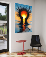 Modern Sanat Cam Tablo 405