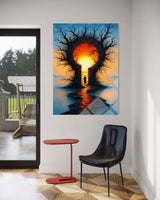 Modern Sanat Cam Tablo 405