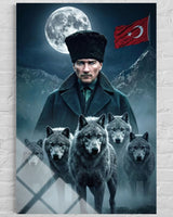 Atatürk Cam Tablo 180